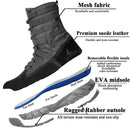 LAHORS Leather Lightweight Combat Boots Tactical Boots Men Outdoor Hiking Desert Shoes Breathable Comfort Male Jungle Ankle Shoes