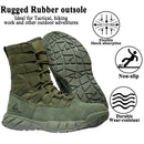 LAHORS Leather Lightweight Combat Boots Tactical Boots Men Outdoor Hiking Desert Shoes Breathable Comfort Male Jungle Ankle Shoes