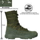 LAHORS Leather Lightweight Combat Boots Tactical Boots Men Outdoor Hiking Desert Shoes Breathable Comfort Male Jungle Ankle Shoes