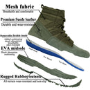 LAHORS Leather Lightweight Combat Boots Tactical Boots Men Outdoor Hiking Desert Shoes Breathable Comfort Male Jungle Ankle Shoes