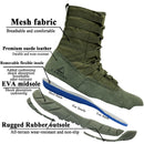 LAHORS Leather Lightweight Combat Boots Tactical Boots Men Outdoor Hiking Desert Shoes Breathable Comfort Male Jungle Ankle Shoes