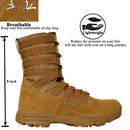 LAHORS Leather Lightweight Combat Boots Tactical Boots Men Outdoor Hiking Desert Shoes Breathable Comfort Male Jungle Ankle Shoes