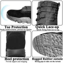 LAHORS Leather Lightweight Combat Boots Tactical Boots Men Outdoor Hiking Desert Shoes Breathable Comfort Male Jungle Ankle Shoes