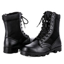 LAHORS Tactical Boots Men Training Special High-Top Shoes Outdoor Shock-Absorbing Hard-Soled High-Waist Hiking Botas