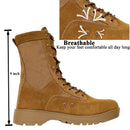 LAHORS Leather Man Combat Tactical Boots Outdoor Hiking Shoes Desert Army Boots Breathable Male Ankle Boots