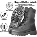 LAHORS Leather Man Combat Tactical Boots Outdoor Hiking Shoes Desert Army Boots Breathable Male Ankle Boots