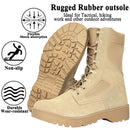 LAHORS Leather Man Combat Tactical Boots Outdoor Hiking Shoes Desert Army Boots Breathable Male Ankle Boots