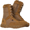 LAHORS Leather Lightweight Man Tactical Boots With Zip Combat Training Lace Up Waterproof Outdoor Hiking Breathable Shoes