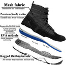 LAHORS Leather Lightweight Combat Boots Tactical Boots Men Outdoor Hiking Desert Shoes Breathable Comfort Male Jungle Ankle Shoes