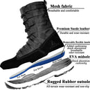 LAHORS Leather Lightweight Combat Boots Tactical Boots Men Outdoor Hiking Desert Shoes Breathable Comfort Male Jungle Ankle Shoes