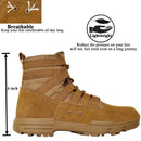 LAHORS Leather Lightweight Combat Boots Tactical Boots Men Outdoor Hiking Desert Shoes Breathable Comfort Male Jungle Ankle Shoes