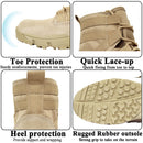 LAHORS Leather Lightweight Combat Boots Tactical Boots Men Outdoor Hiking Desert Shoes Breathable Comfort Male Jungle Ankle Shoes